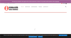 Desktop Screenshot of cerrajeriacarlosrodriguez.com